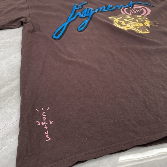 Men's Cactus Jack Travis Scott x Fragment Design x Air Jordan Cotton Shirt XL - Picture 9 of 13